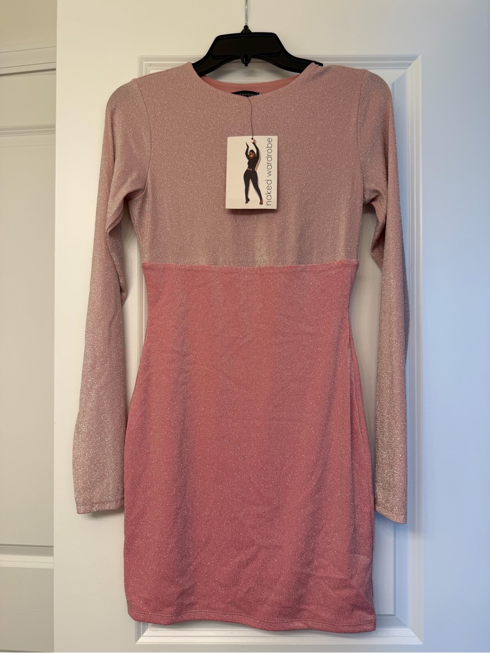 Naked Wardrobe Iridescent Sexy Party Dress - Tag says L but fits like a S